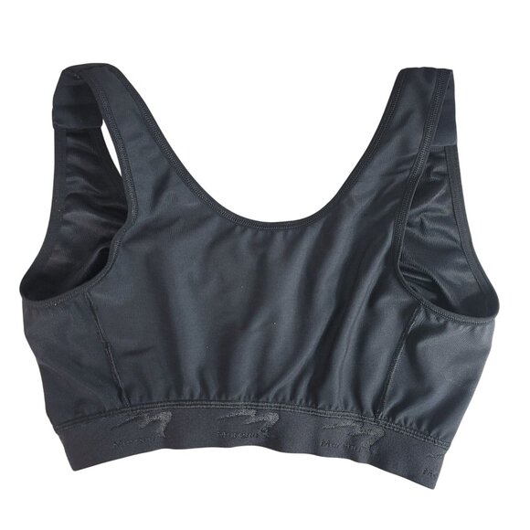 Marena Recovery Front Close Bra Black 38 D/E Wirefree Wide Straps Post Surgery - Picture 5 of 13